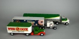 Lot of Three Advertising Transportation Truck Models: Winn Dixie Bank, Dunkin Donuts, & BP Tanker