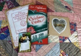 Lot of Americana Ephemera: 1898 Calendar, Christmas Card Choice Order Folder, Postcard, & Other