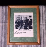 Vintage 1960s Hatch Show Print Signed by Bill Monroe, “Bill Monroe and His Bluegrass Boys”