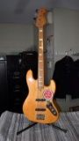 Vintage 1976 Matsumoko AriaPro II Professional Bass Guitar, Natural Maple Finish, Made in Japan
