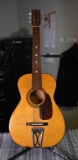 Vintage Silvertone Model 319.12089 Acoustic Guitar, Made in USA, with Hard Case