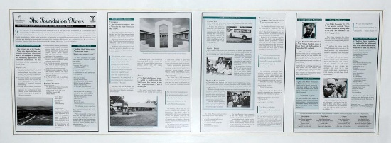 Framed Gary Player Foundation & the Blair Atholl Schools Newsletter “The Foundation News” June 1996