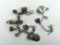 Two Vintage Sterling Silver Charm Bracelets