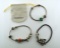 Lot of Three Pandora Silver Slide Charm Bracelets