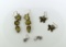 Lot of Three Pairs of  Sterling Silver Earrings