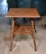 Antique Oak Turned Leg Parlor Table