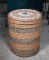 Woven Rattan Lidded Laundry Basket