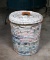 Woven Rag Wooden Handle Lidded Laundry Basket