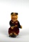 Vintage Alps Battery Powered Smoking & Shoe Shine Bear Cloth & Tin Litho Toy, Japan