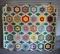 Vintage “Grandmother's Flower Garden” Pattern Quilt
