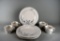 Eight Pieces Pfaltzgraff “Winter Frost” Dinner Plates & Mugs