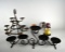 Lot of Three Metal Candle Holders