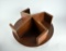 Lazy Susan-Style Wooden Revolving Book / DVD Rack