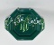 Tyrone & Julie Larson Studio Art Pottery Dish, Green with Peas on the Vine