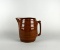 Vintage Uhl Pottery Brown Stoneware Barrel Pitcher Jug
