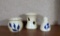 Lot of Three Small Williamsburg Pottery Reproduction Pottery Pieces