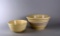 Two Yellow Ware Mixing Bowls: McCoy & Other
