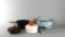 Lot of Six Vintage Pieces of Graniteware Kitchen Ware