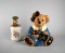 Two Decorative Cookie Jars: Boyds Bearware Pottery & Keebler Advertising