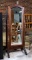 Walnut Finish Cheval Dressing Mirror Stand