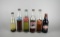 Six Vintage Glass Soda Bottles: Blenheim, Fanta, diet-rite, Sun-Rise, Frostie, Stewart's