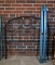 Coffee Brown/Dark Gray Enameled Metal Full Size Bed Frame (Headboard and Box Sprint Support)