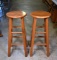 Pair of Contemporary Wooden Bar Stools