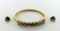 Mystic Fire Topaz and 14K Gold Bracelet Clasp Bracelet with Matching Topaz and 14K Gold Earrings