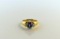 0.48 Carat Oval Cut Tanzanite and 14K Gold Ring, Size 8