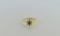 Emerald and Diamond  14K Gold Ring, Size 6.25