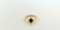 Garnet, Diamond and 14K Gold Ring, Size 5