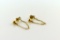 Pair of 14K Gold Ball and Chain Earrings
