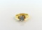 14K Gold and 6 MM Size CZ Solitaire Ring, Size 6.25