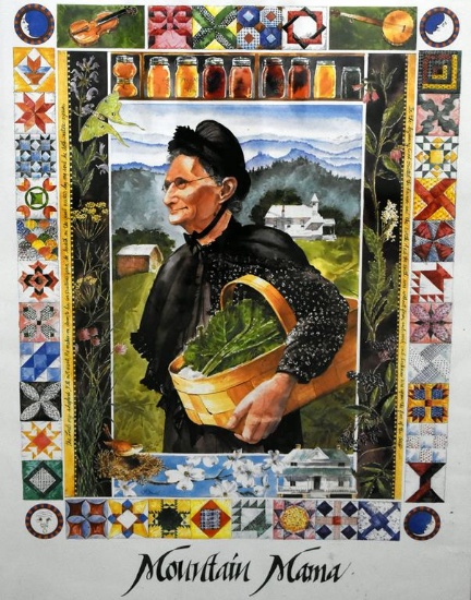 O'Connell Mountain Mama Poster Print, Framed