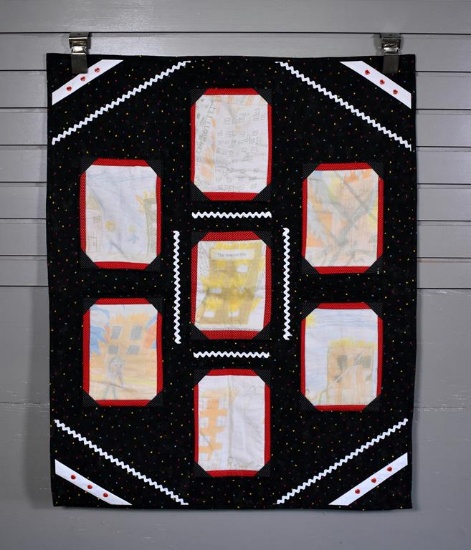 Linda Glass Custom Quilt “The Burning of Beacon”, 2004 Beacon Mill, Swannanoa, NC