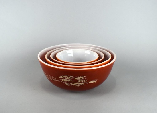 Pyrex Nesting “Autumn Harvest” Mixing Bowl Set