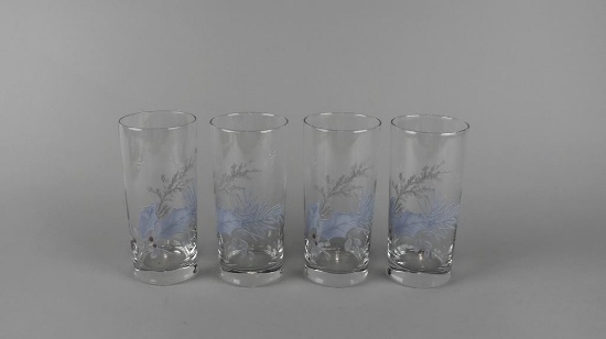 Set of Four Pfaltzgraff “Winter Frost” Tumblers
