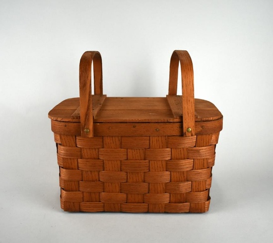 Basketville 13” Two Handle Picnic Basket, Vermont
