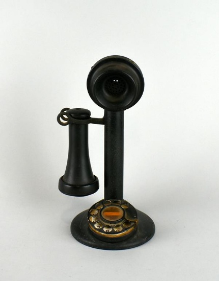 Antique Candlestick Rotary Dial Telephone