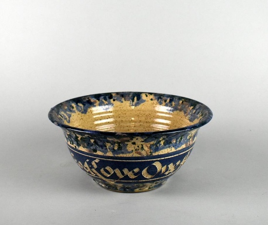Eddie Martin Studio Art Pottery “Love One Another” Bowl, 1994