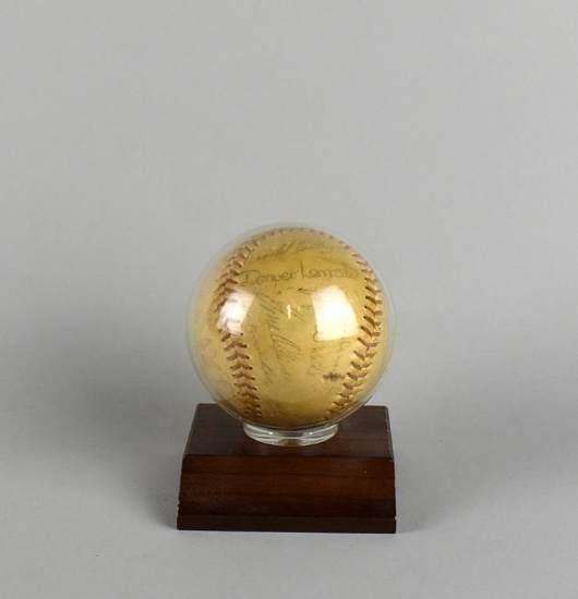 Vintage 1960s Era Baseball Signed by Pro Players