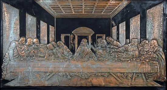 Relief Copper Panel of “The Last Supper”