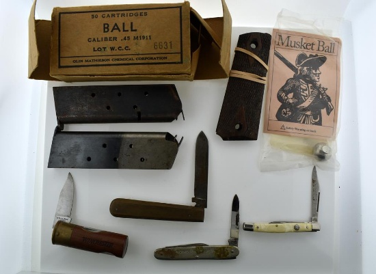 Lot of Vintage Firearm / Knife Collectibles