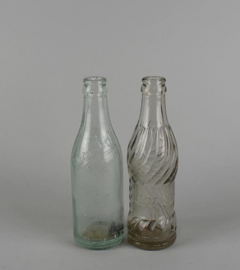 Two Vintage Chero Cola Glass Bottles