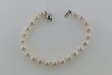Cultured Pearl 7.5” Bracelet, 10-11 MM Size Pearls