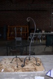 Lot of Two Wrought Metal Plant / Sign / Tool Hanger Frames