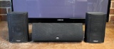 Set of 3 Klipsch Synergy Series 100W 8-Ohm Loud Speakers in Black