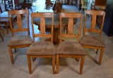 Ashley Furniture Industries Set of Four Dining Tables with Neutral Upholstery