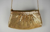 Vintage Gold Mesh Crossbody Evening Bag