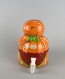 Ceramic Gingerbread Man Beverage Crock